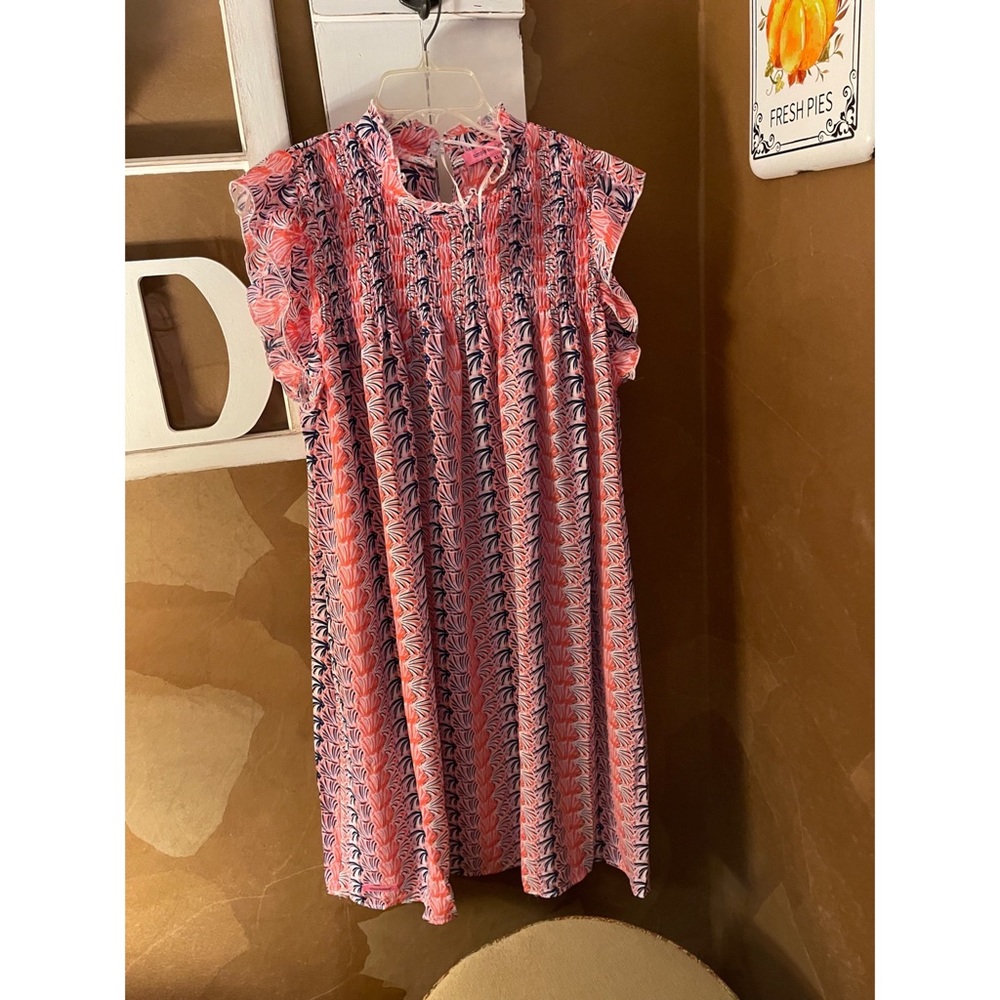NWT Smocked Scallop Dress / Simply Southern XL and S